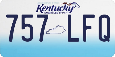 KY license plate 757LFQ