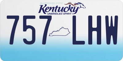 KY license plate 757LHW