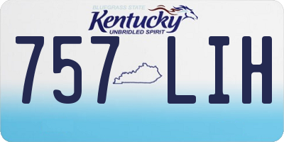 KY license plate 757LIH