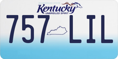 KY license plate 757LIL