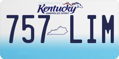 KY license plate 757LIM