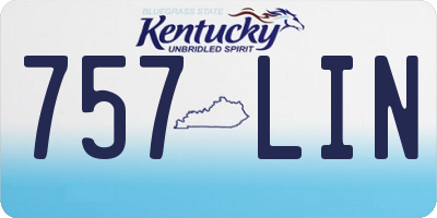 KY license plate 757LIN