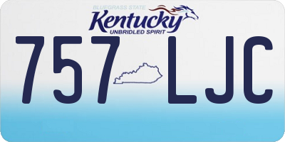 KY license plate 757LJC