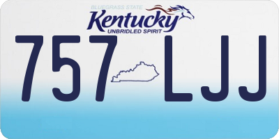 KY license plate 757LJJ