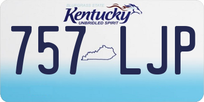 KY license plate 757LJP