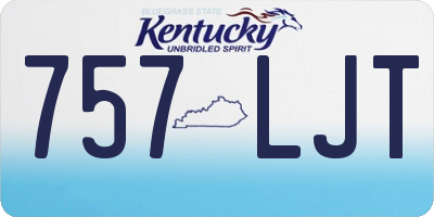 KY license plate 757LJT