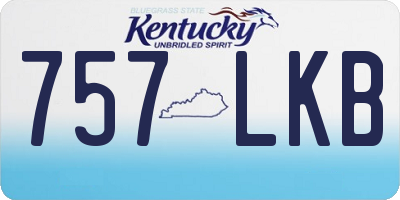 KY license plate 757LKB