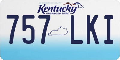 KY license plate 757LKI