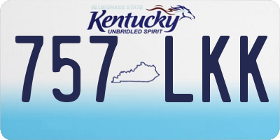 KY license plate 757LKK