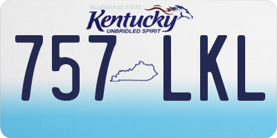 KY license plate 757LKL