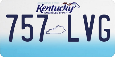 KY license plate 757LVG