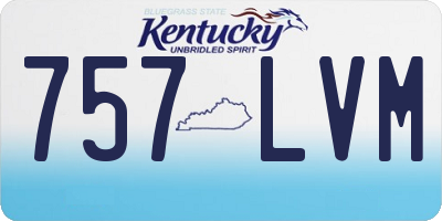 KY license plate 757LVM