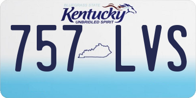 KY license plate 757LVS