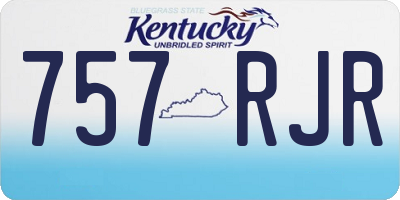 KY license plate 757RJR
