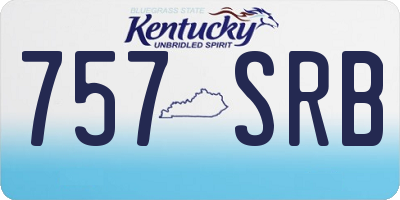 KY license plate 757SRB
