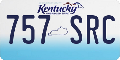 KY license plate 757SRC