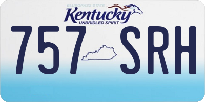 KY license plate 757SRH