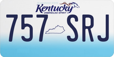 KY license plate 757SRJ