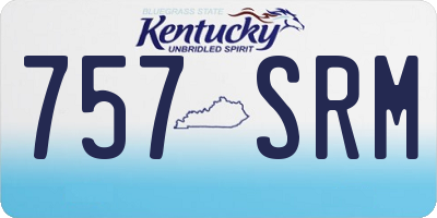 KY license plate 757SRM
