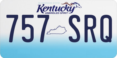 KY license plate 757SRQ