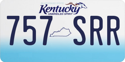 KY license plate 757SRR