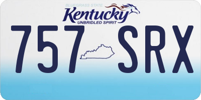 KY license plate 757SRX