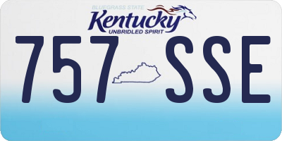 KY license plate 757SSE