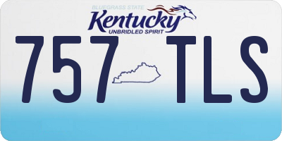 KY license plate 757TLS