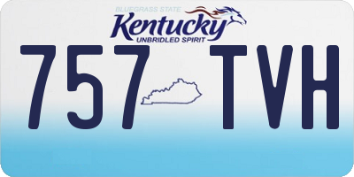 KY license plate 757TVH