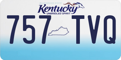 KY license plate 757TVQ