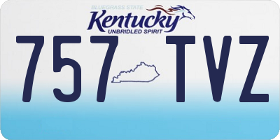 KY license plate 757TVZ