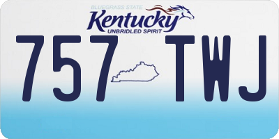 KY license plate 757TWJ