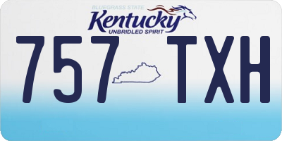 KY license plate 757TXH