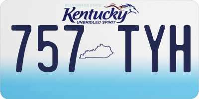 KY license plate 757TYH