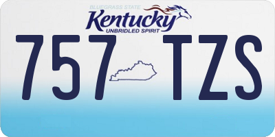 KY license plate 757TZS