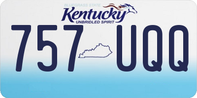 KY license plate 757UQQ