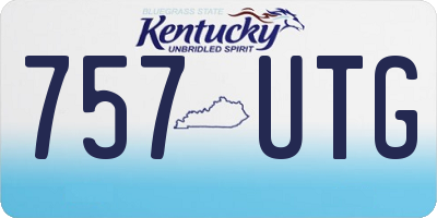 KY license plate 757UTG