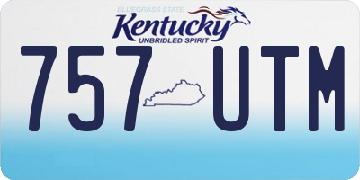 KY license plate 757UTM