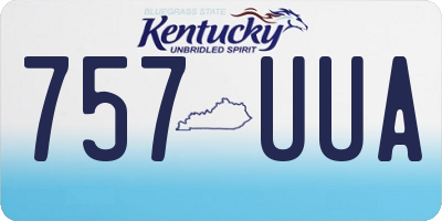 KY license plate 757UUA
