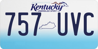 KY license plate 757UVC