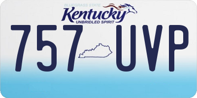 KY license plate 757UVP