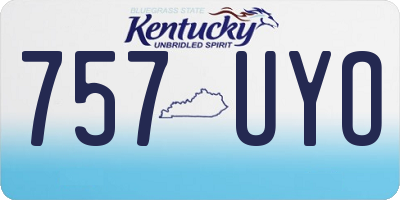 KY license plate 757UYO