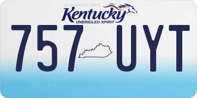 KY license plate 757UYT