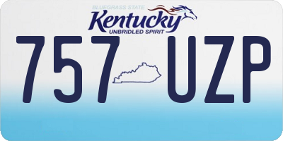 KY license plate 757UZP