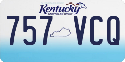 KY license plate 757VCQ