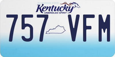 KY license plate 757VFM