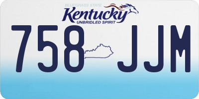 KY license plate 758JJM