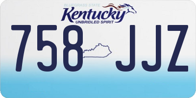 KY license plate 758JJZ