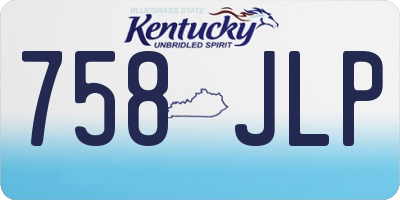 KY license plate 758JLP