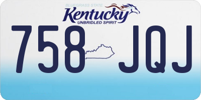 KY license plate 758JQJ